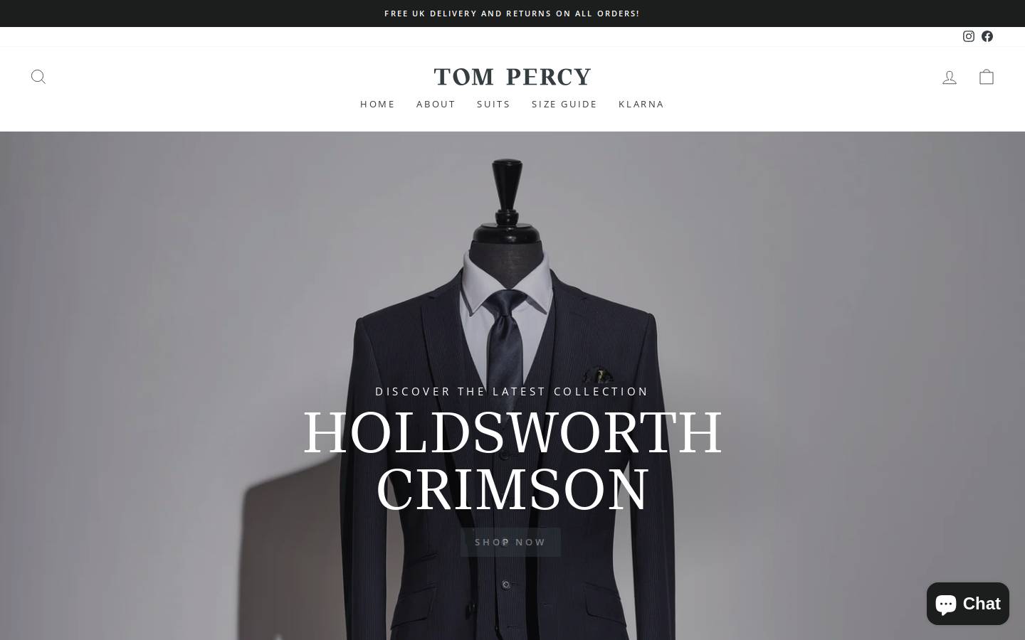 tompercy.store homepage screenshot