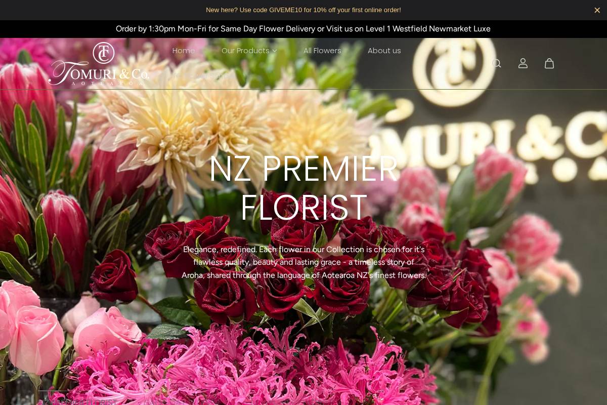 tomuri.co homepage screenshot