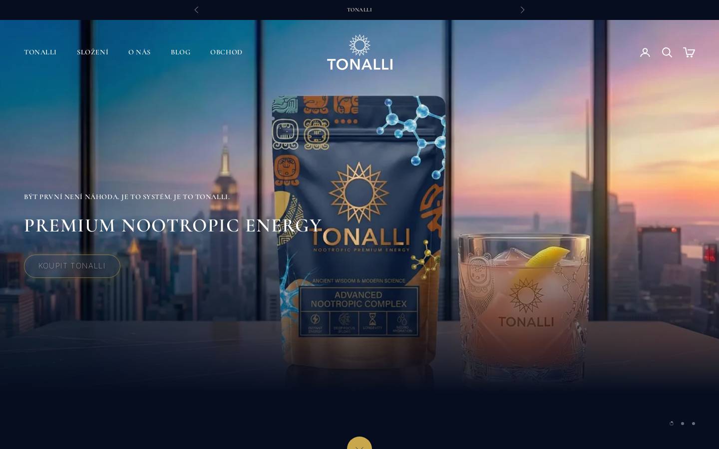 tonalli.cz homepage screenshot