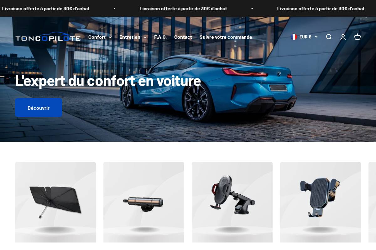 TonCopilote homepage screenshot