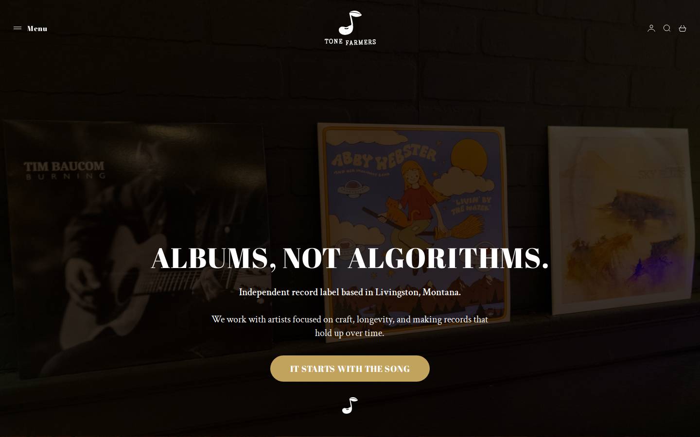 tonefarmers.com homepage screenshot
