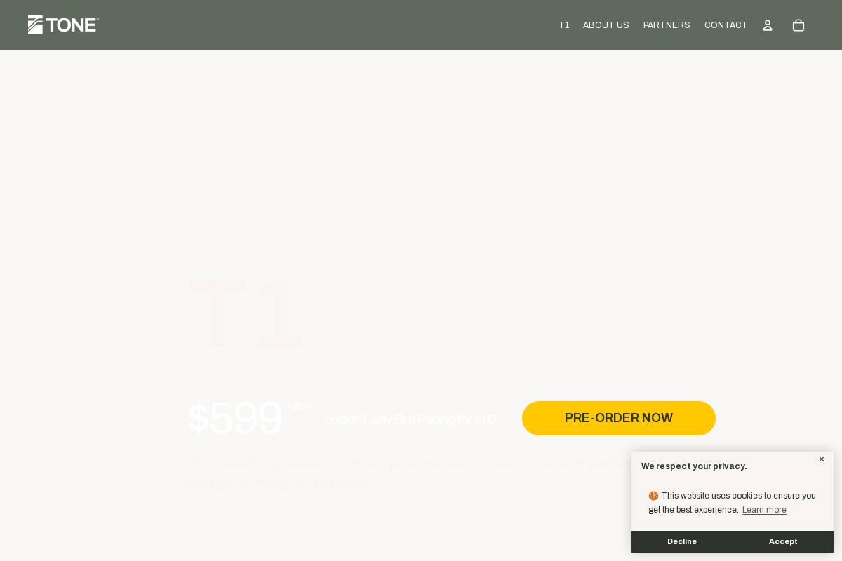 toneoutdoors.com homepage screenshot