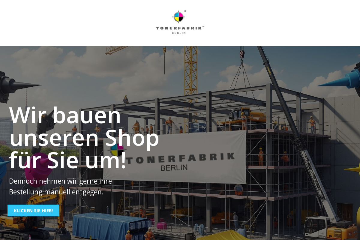 Tonerfabrik Berlin homepage screenshot