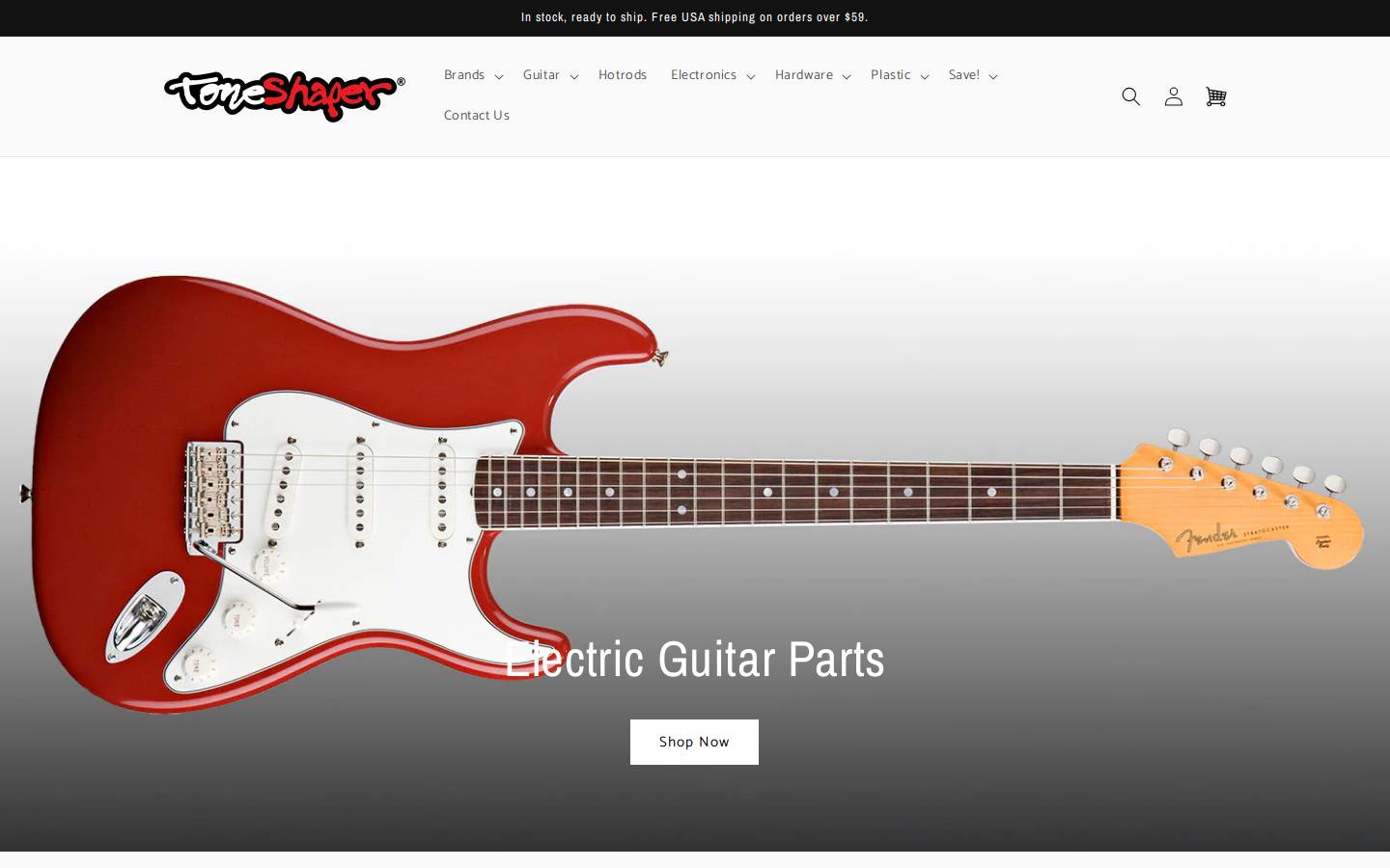 toneshapers.com homepage screenshot