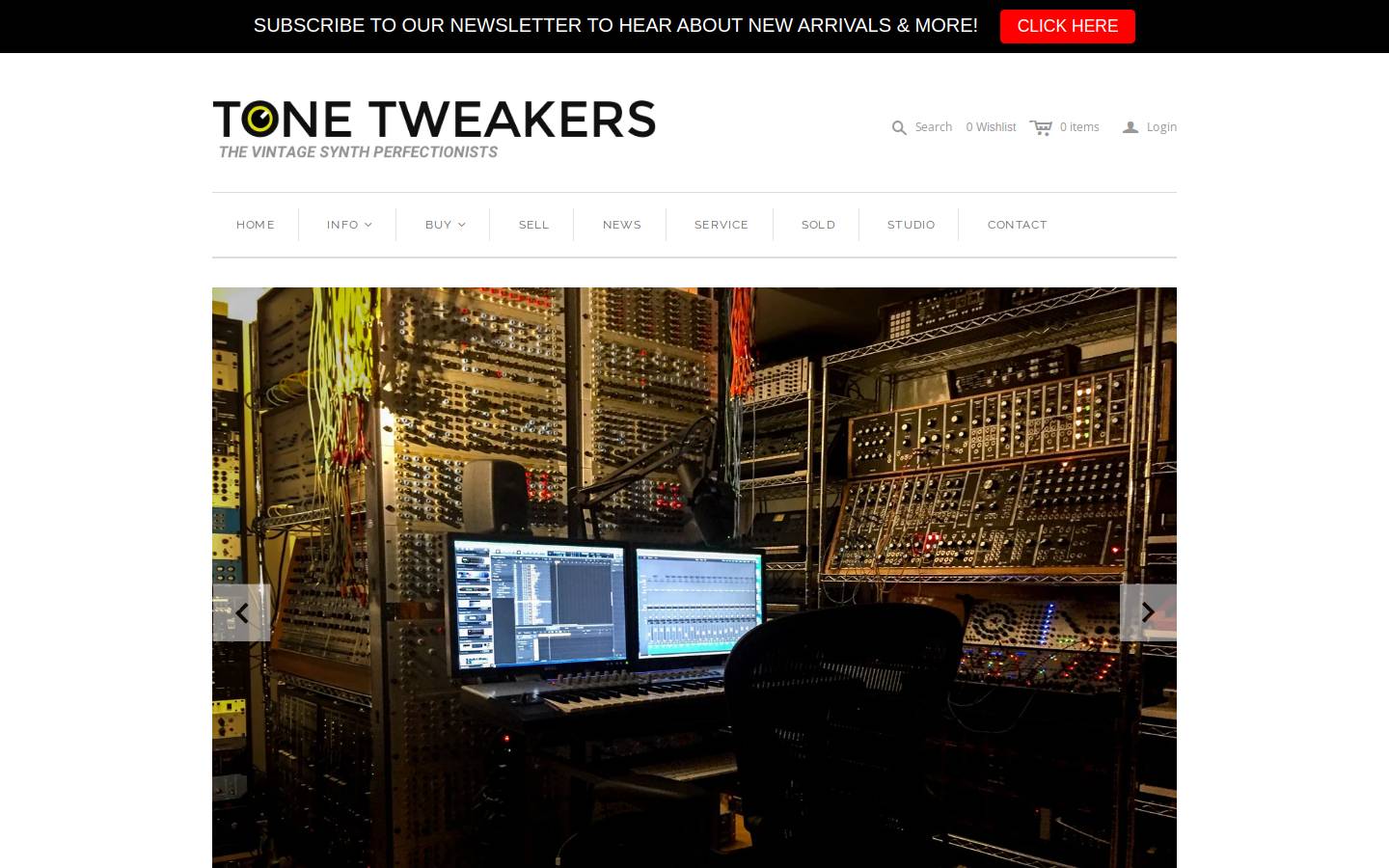 tonetweakers.com homepage screenshot
