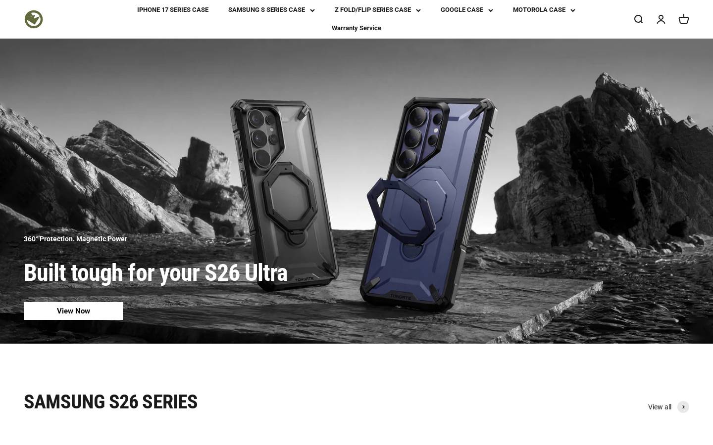 tongate.com homepage screenshot