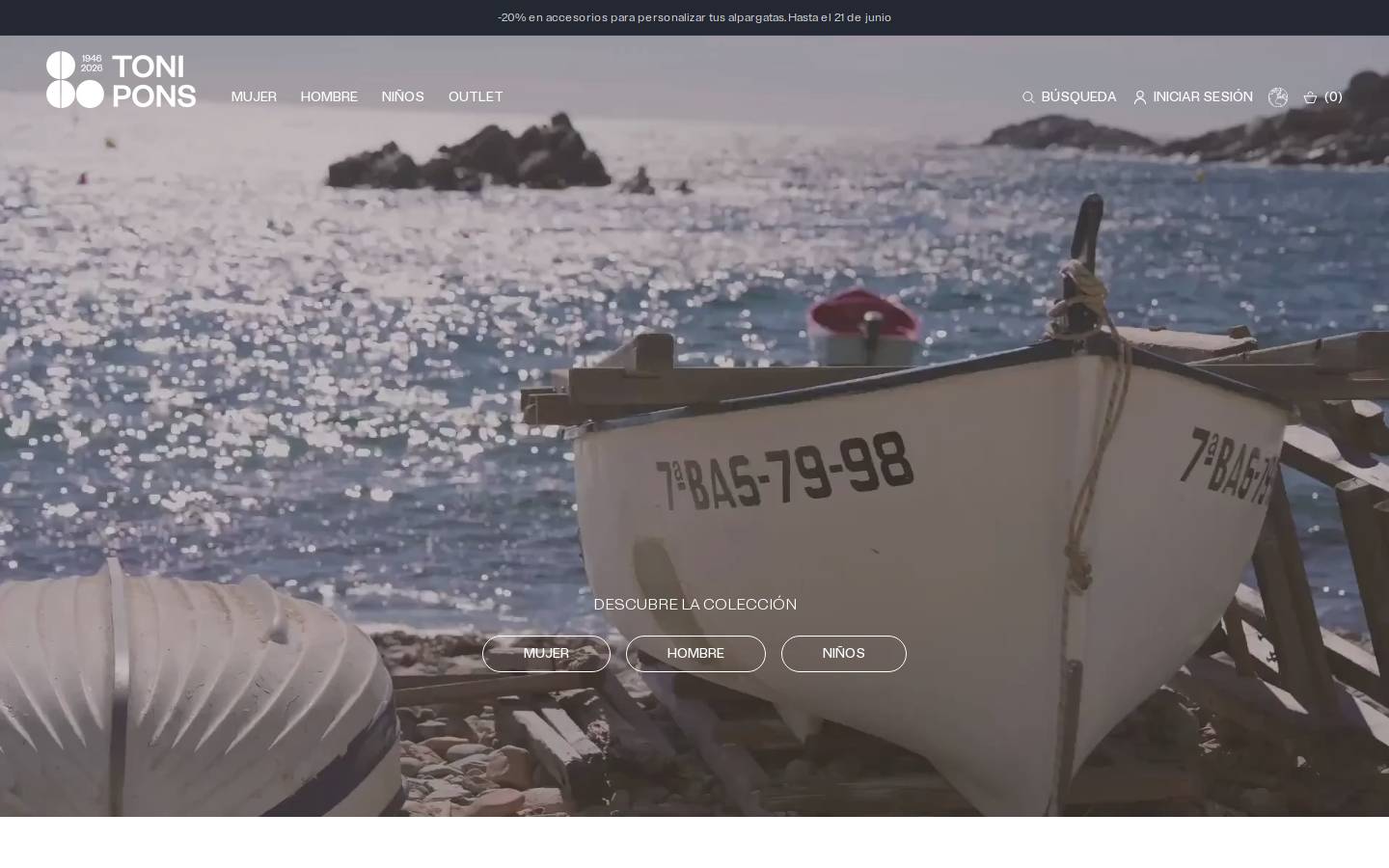 Toni Pons homepage screenshot