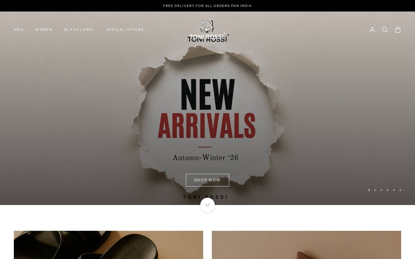 tonirossi.com homepage screenshot