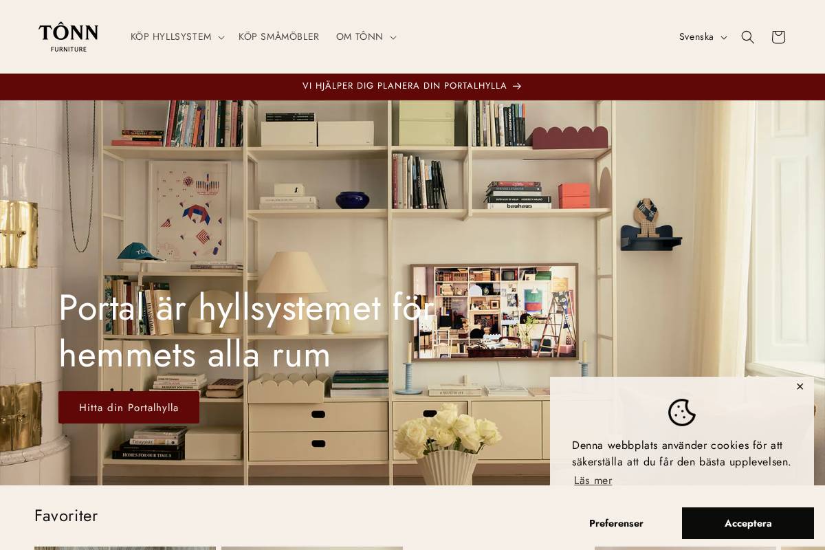 Tonnfurniture homepage screenshot