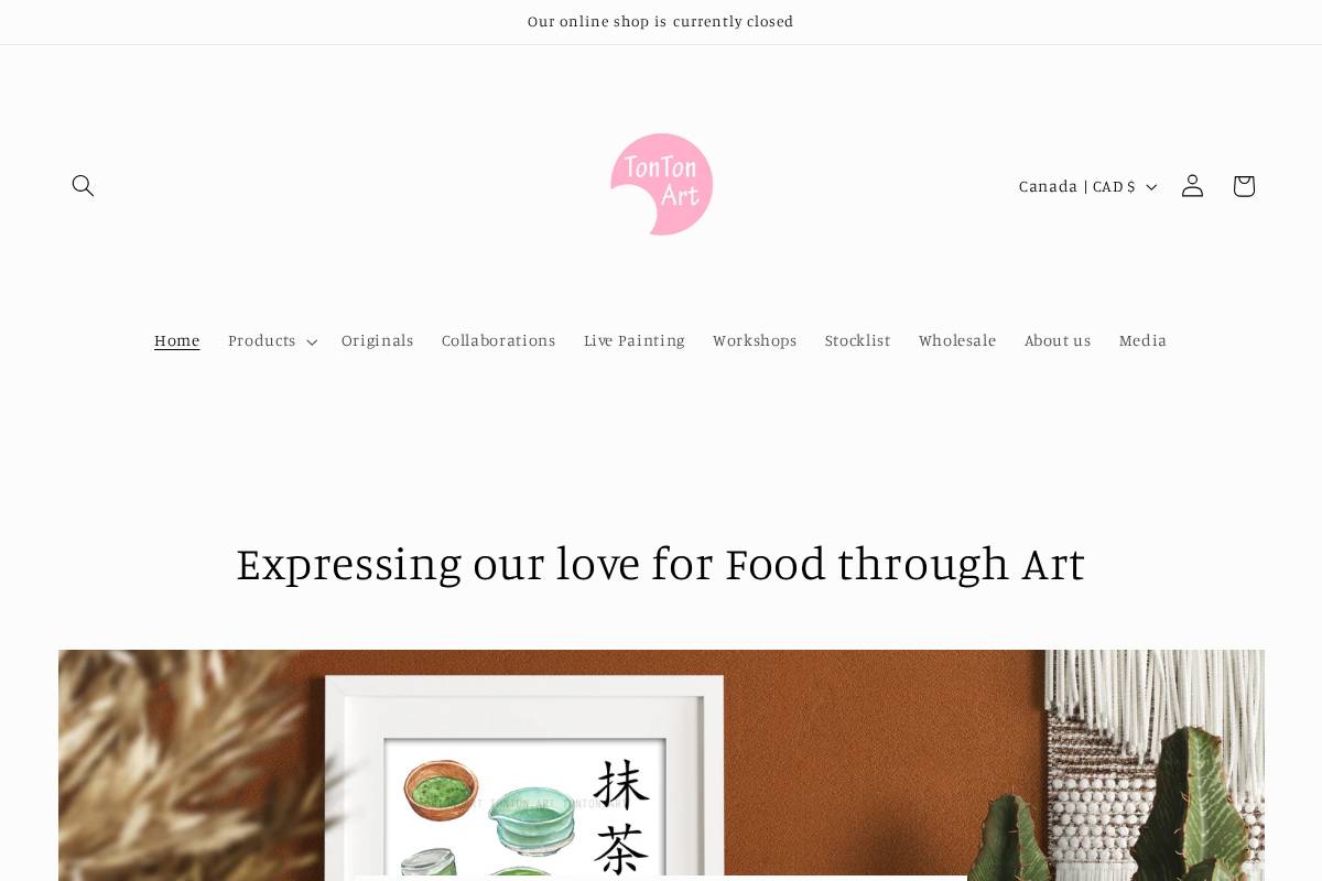 tontonart.com homepage screenshot