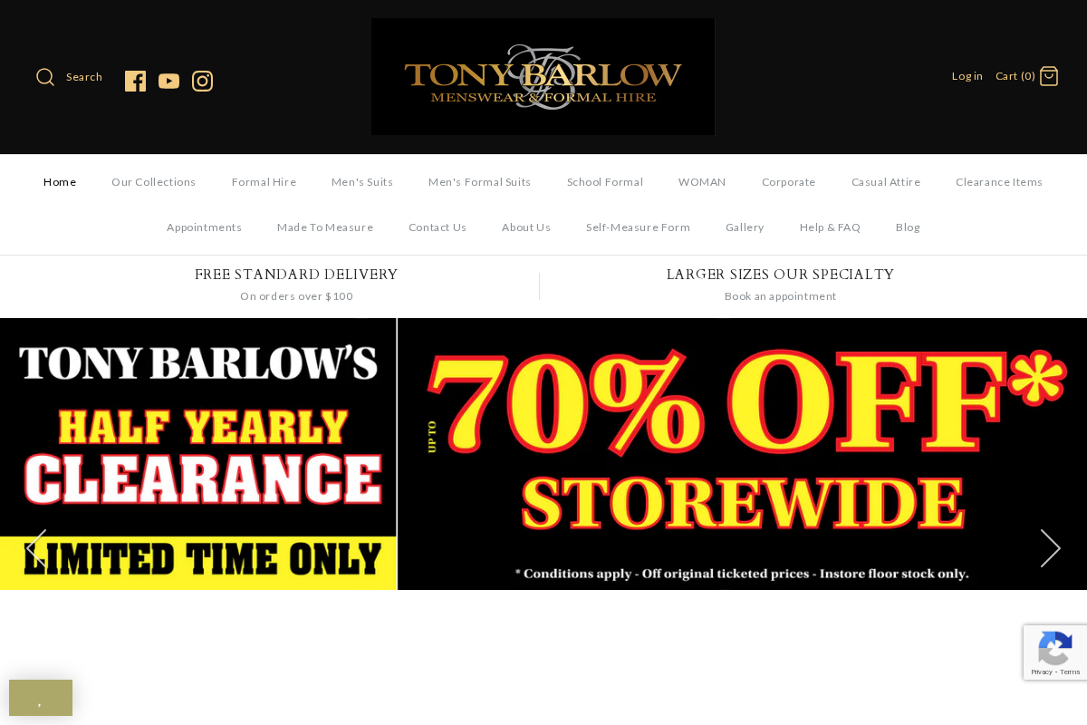 Tony Barlow Brisbane homepage screenshot