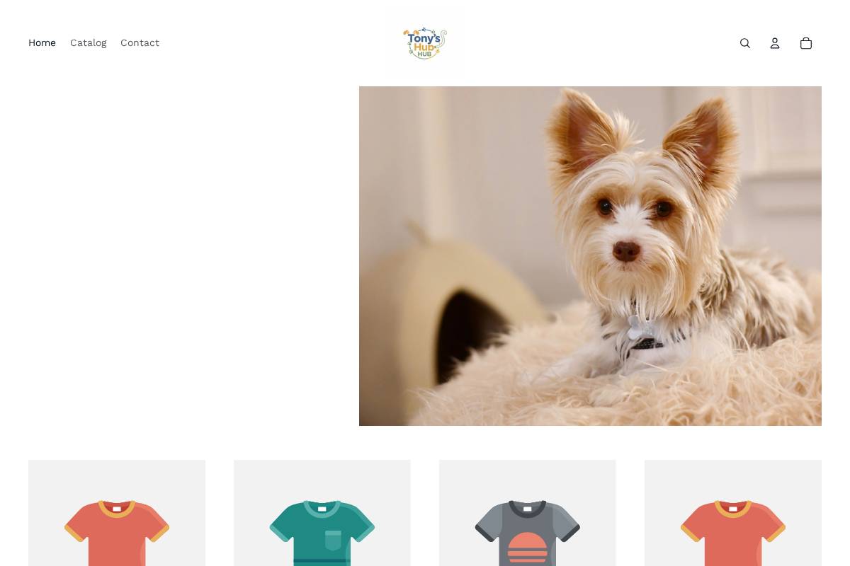 tonyhub.co.uk homepage screenshot