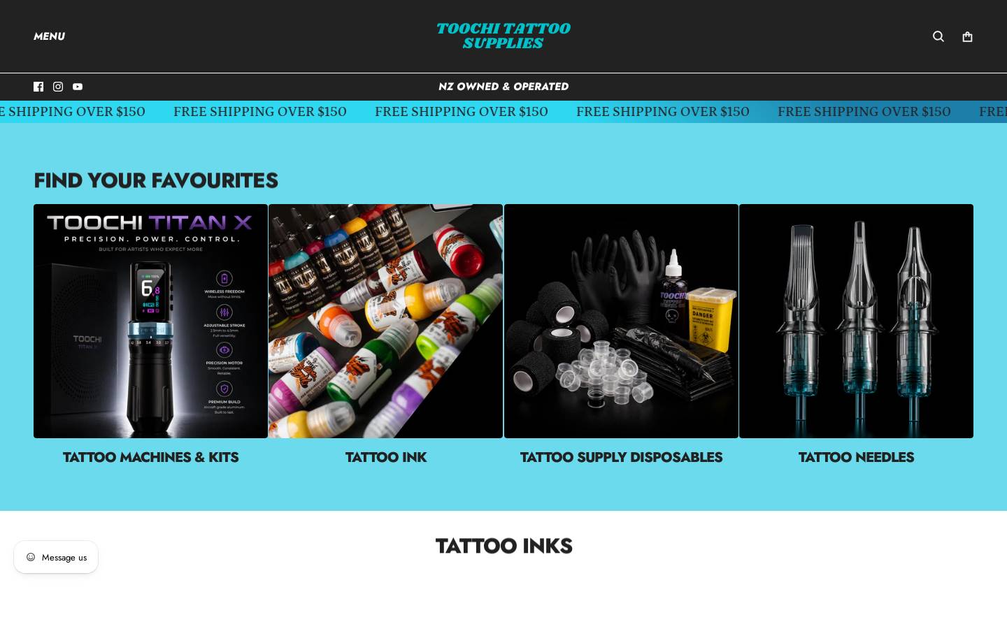 toochitattoo.com homepage screenshot