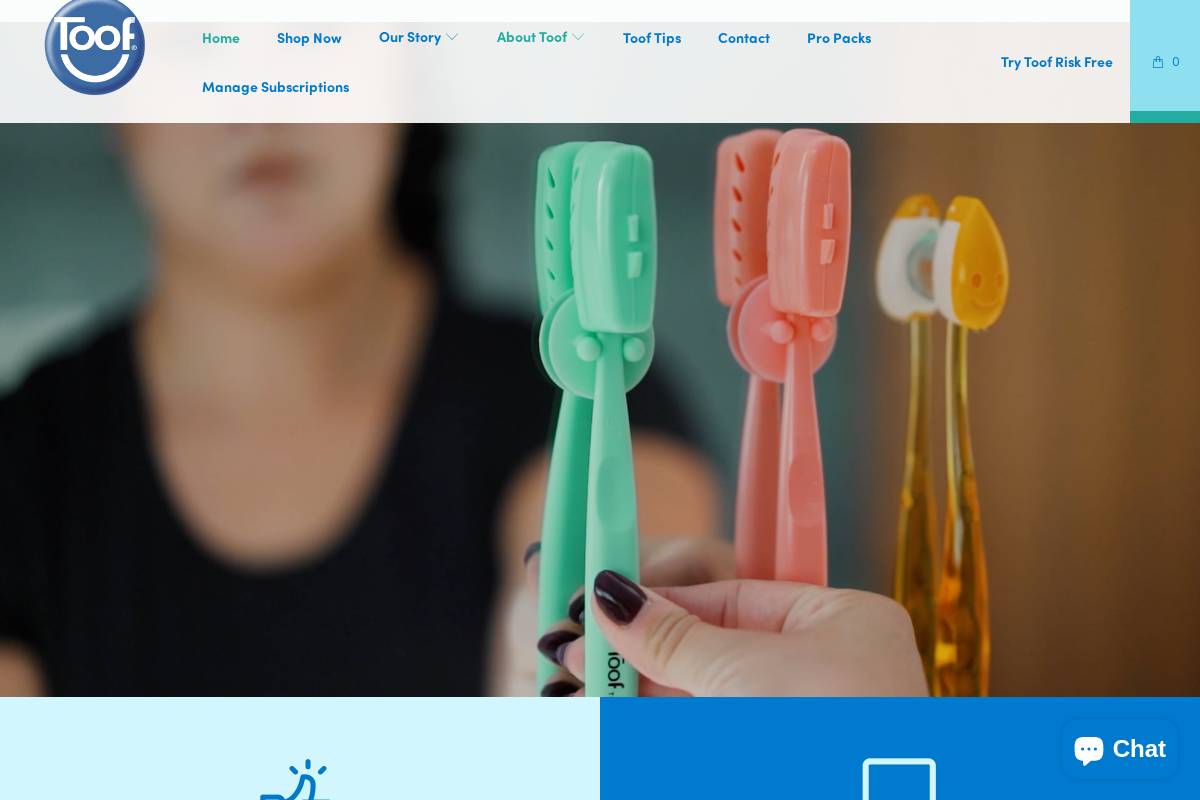 toof.com homepage screenshot