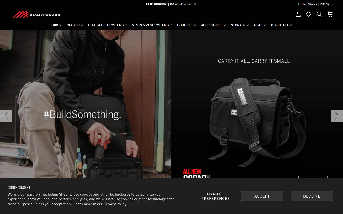 toolbelts.com homepage screenshot