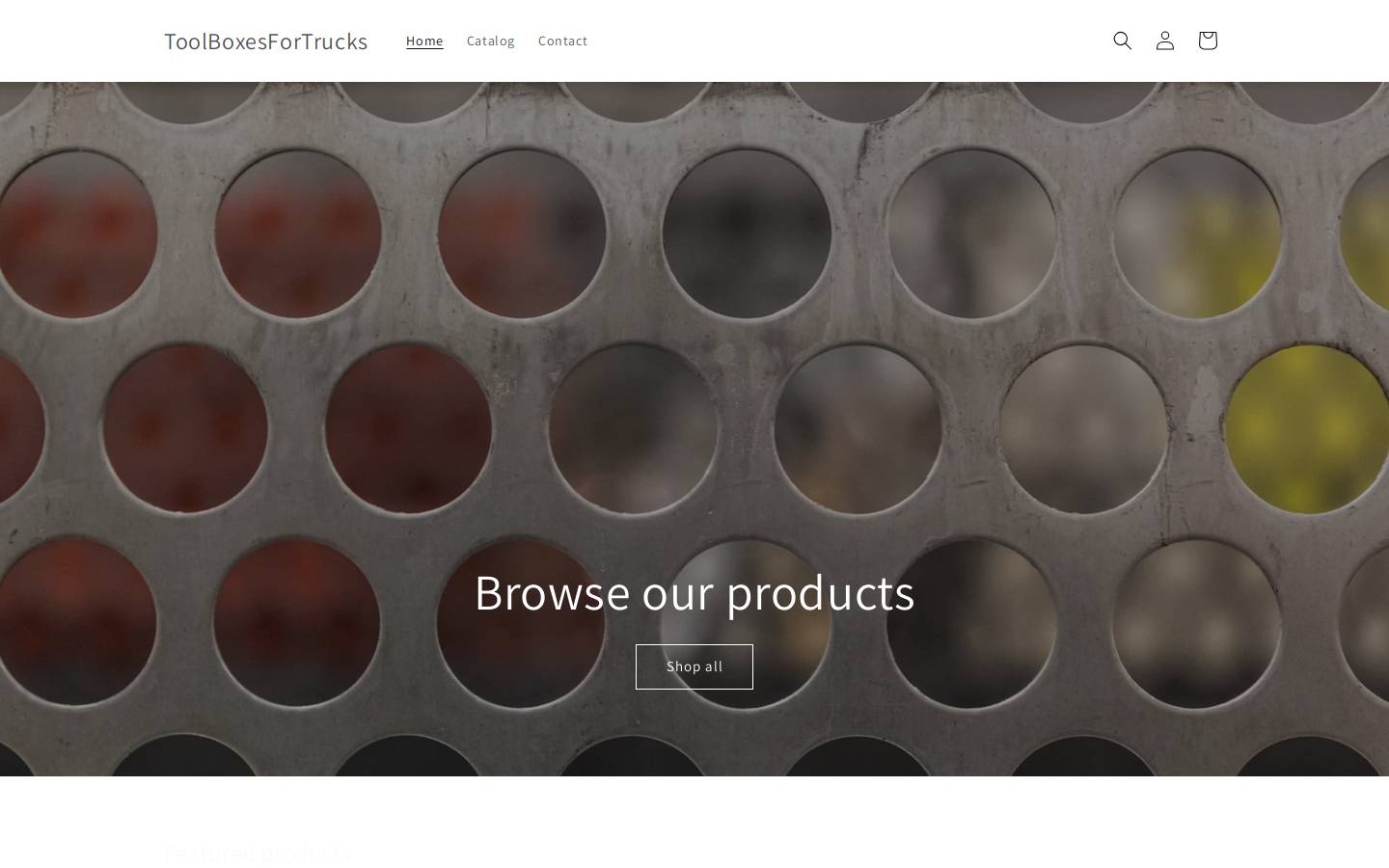 toolboxesfortrucks.shop homepage screenshot