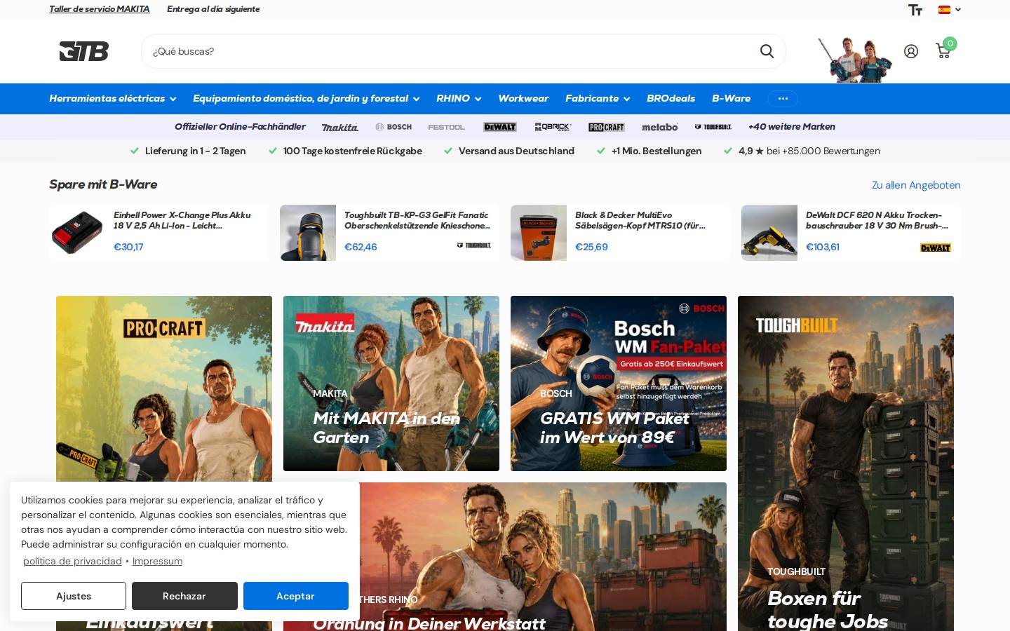 toolbrothers.es homepage screenshot