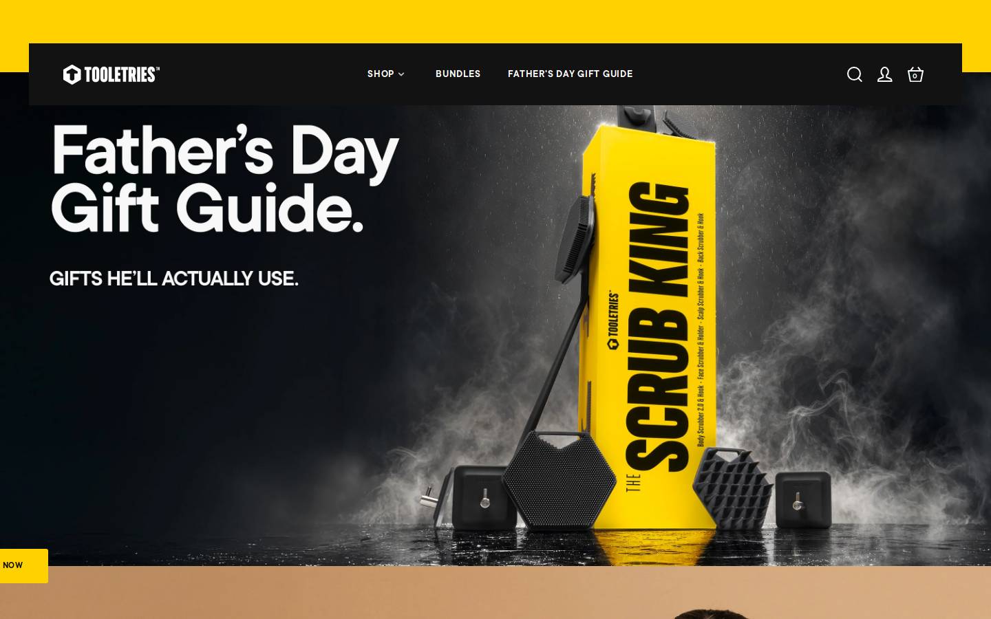 Tooletries homepage screenshot