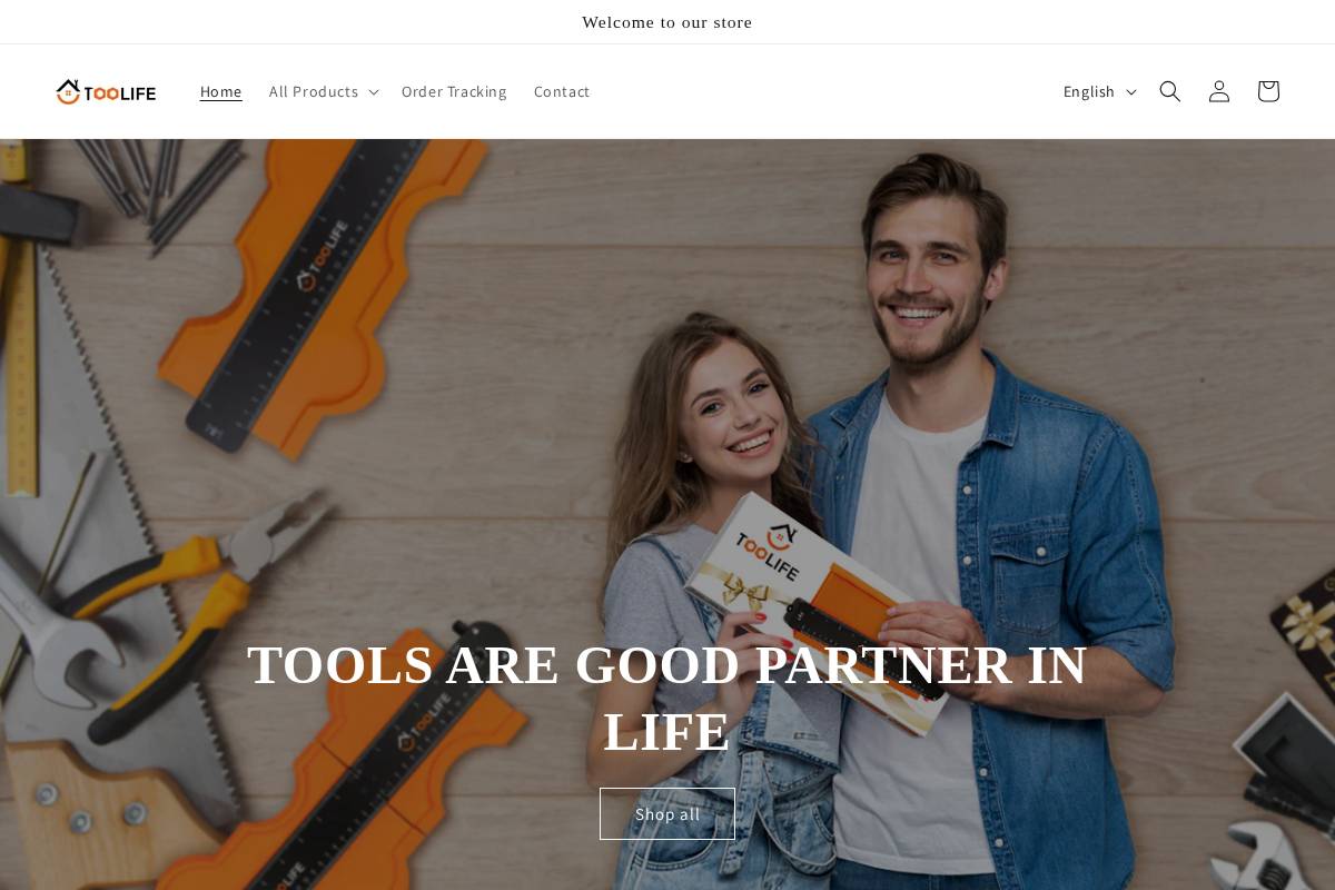 toolife.store homepage screenshot