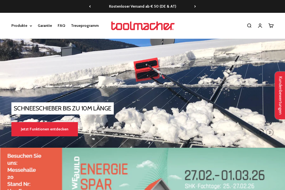 toolmacher homepage screenshot