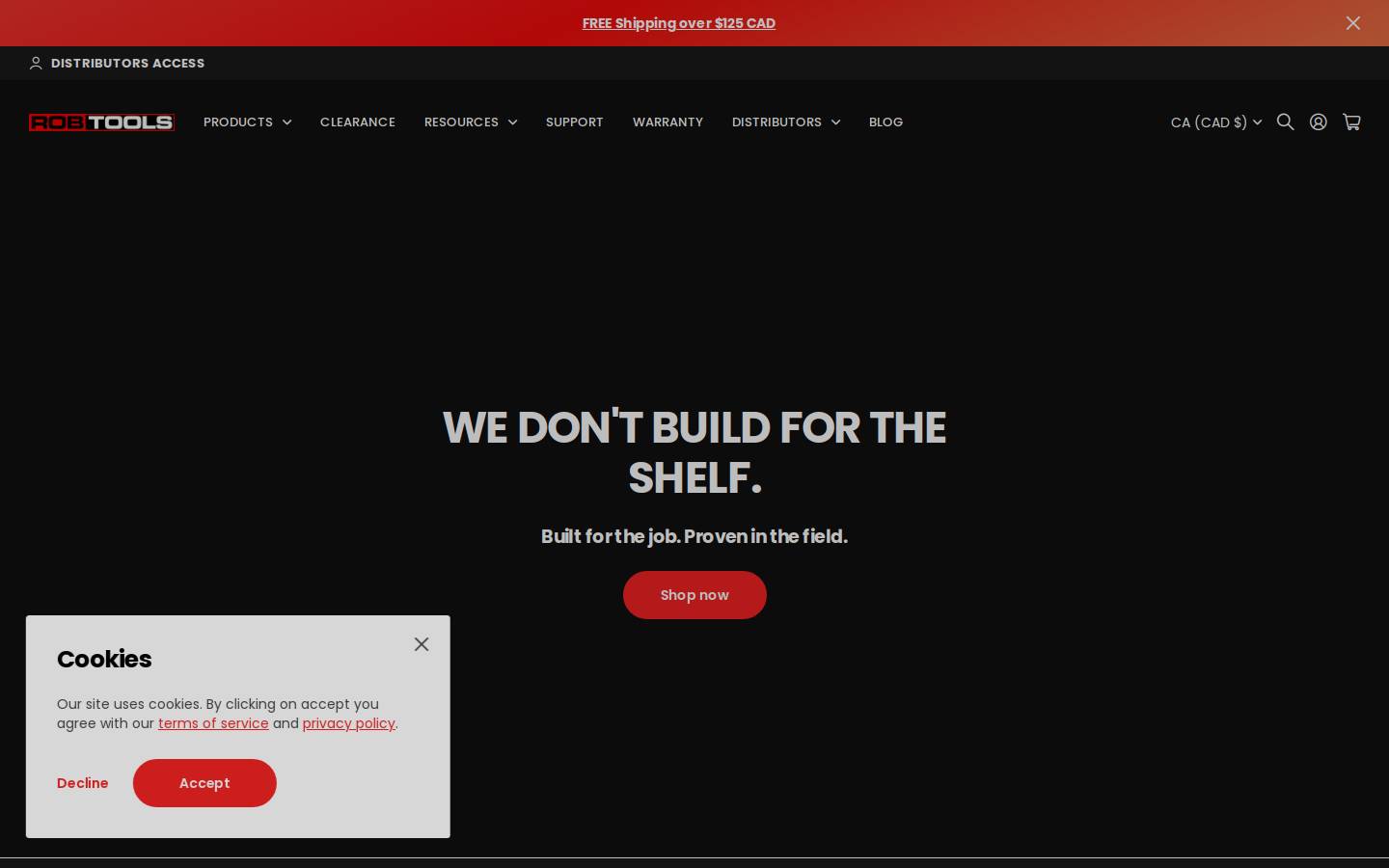tools-dealer.com homepage screenshot