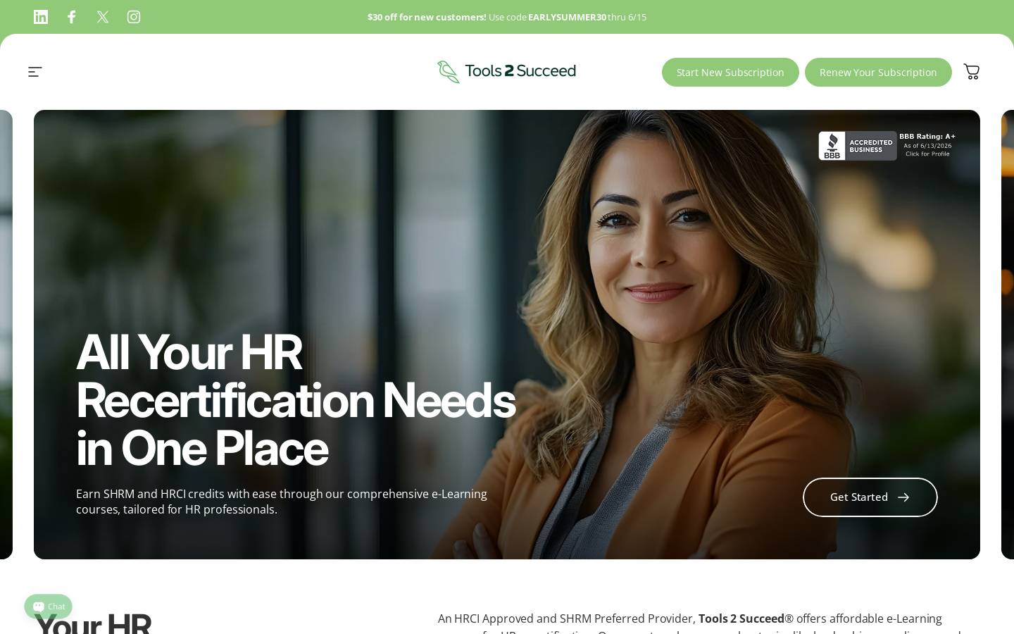 tools2succeed.com homepage screenshot