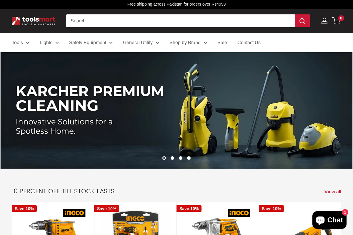 ToolsMart.pk homepage screenshot