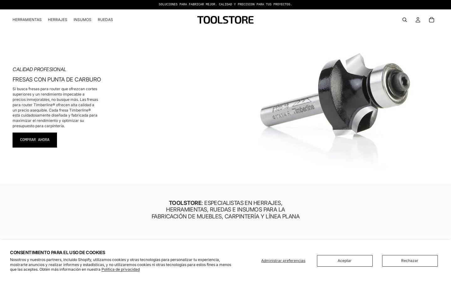 toolstore.cl homepage screenshot