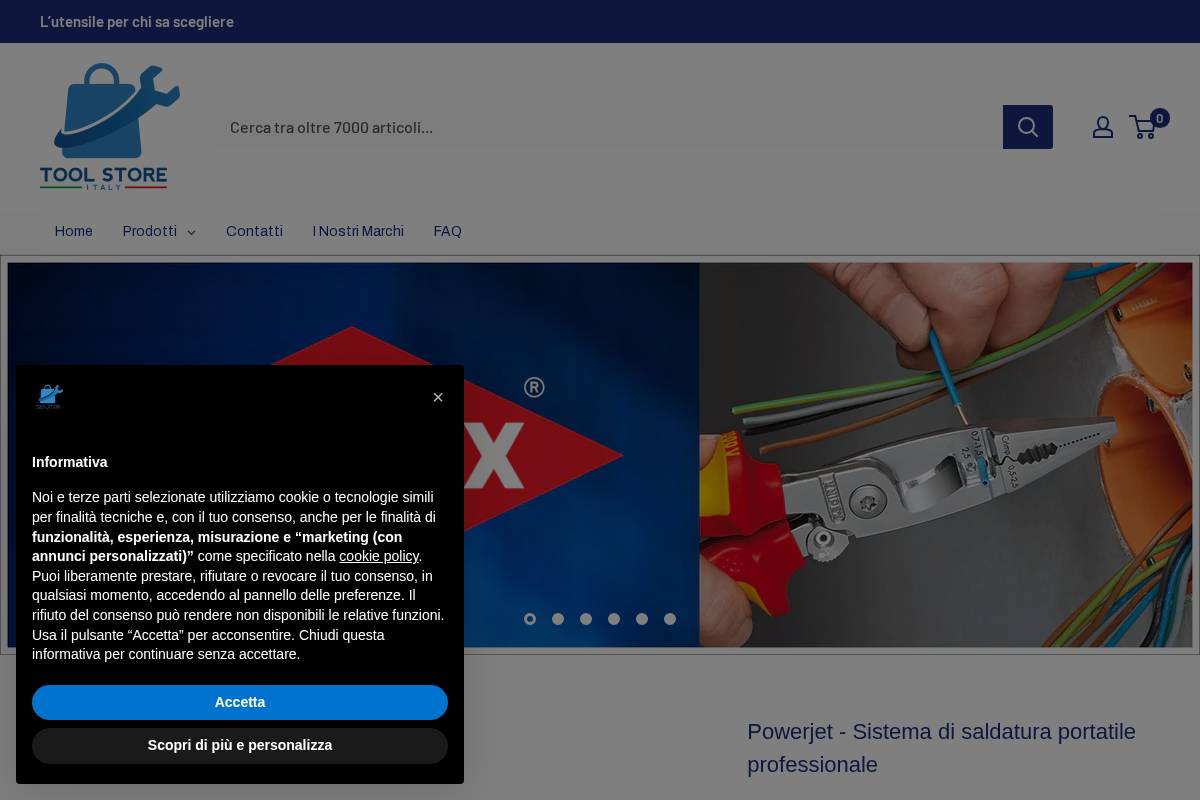 toolstoreitaly.com homepage screenshot