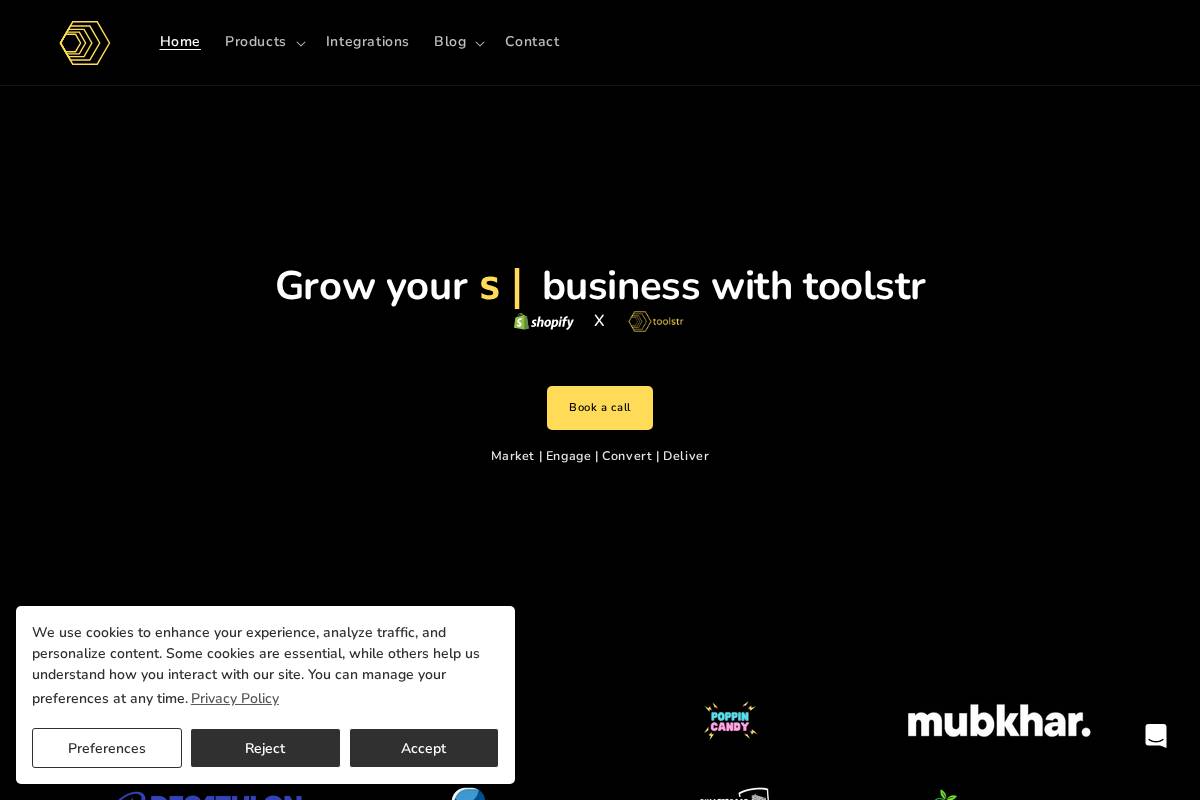 toolstr.com homepage screenshot