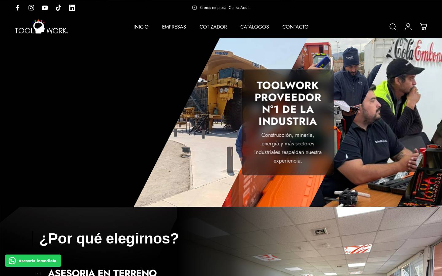 toolwork.cl homepage screenshot