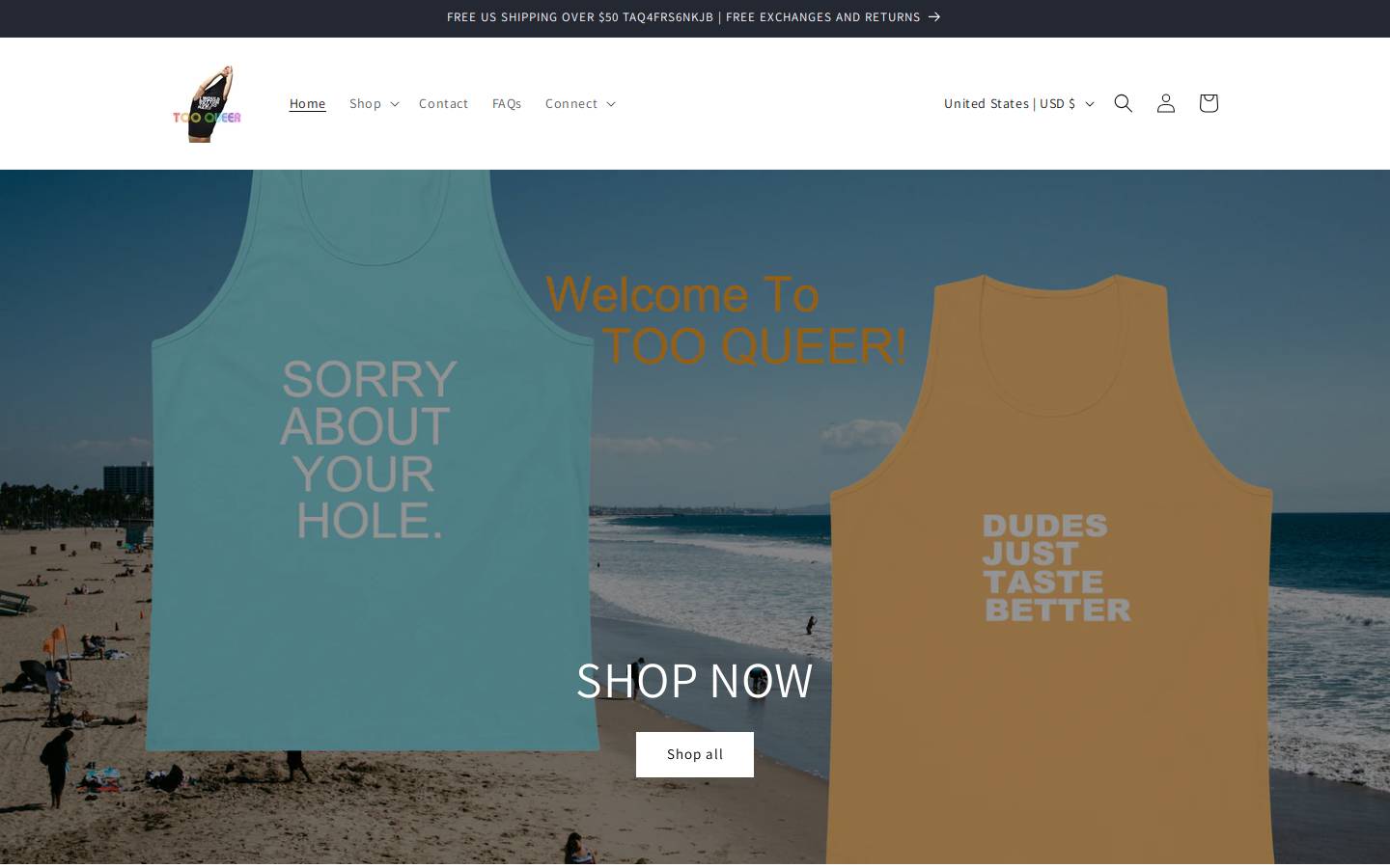 tooqueer.com homepage screenshot