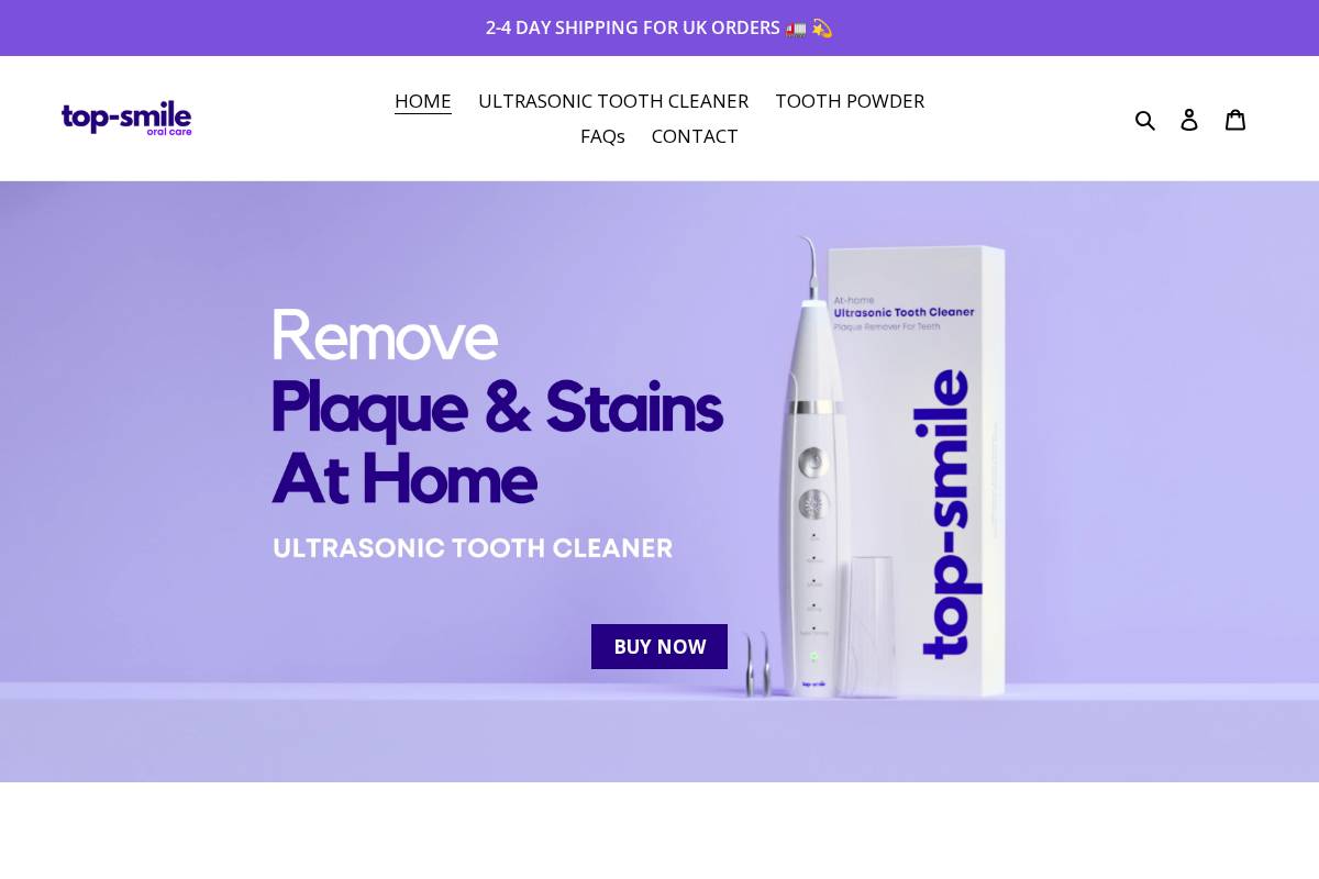 top-smile homepage screenshot