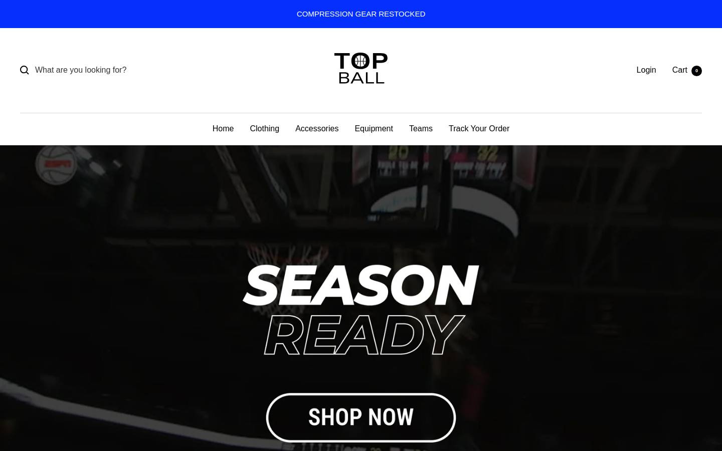 Topball homepage screenshot