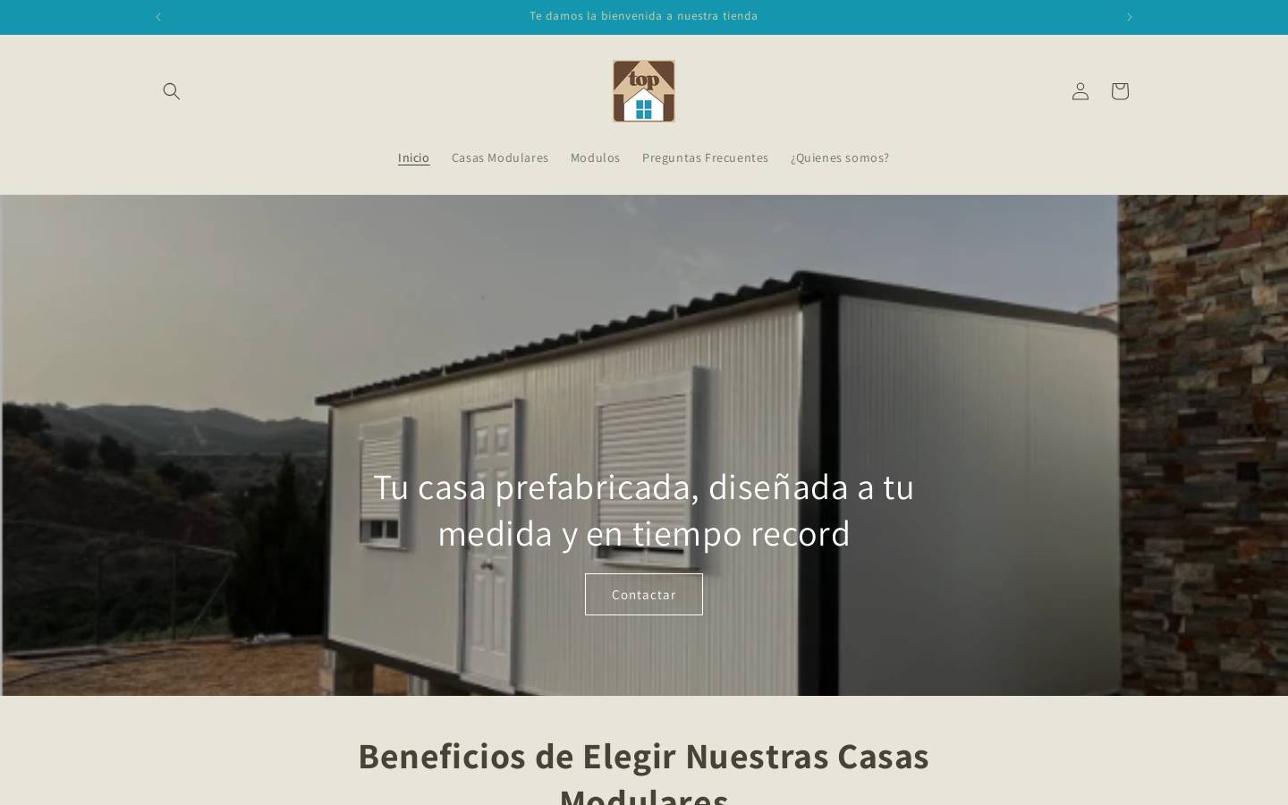 topcasamodular.com homepage screenshot