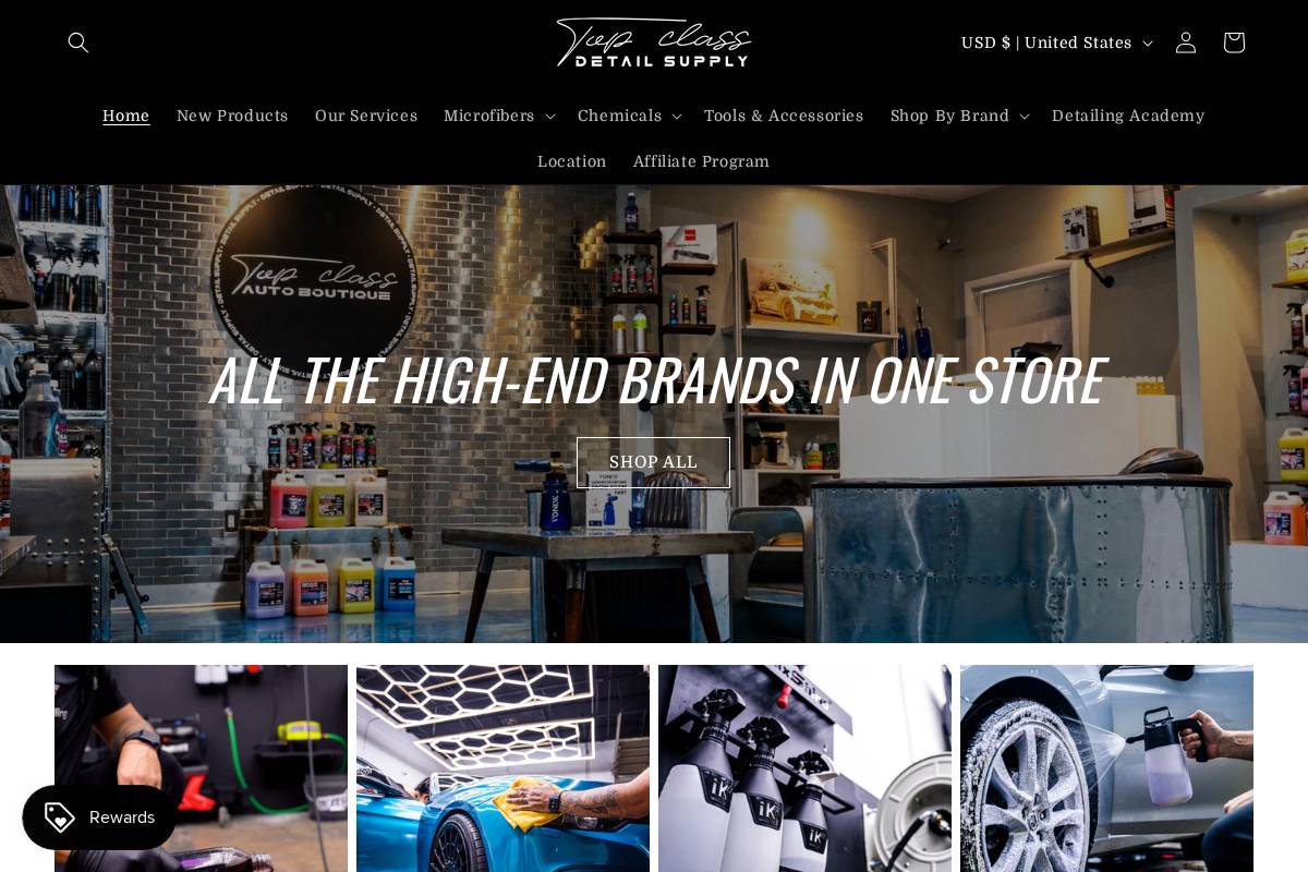 topclassdetailsupply.com homepage screenshot