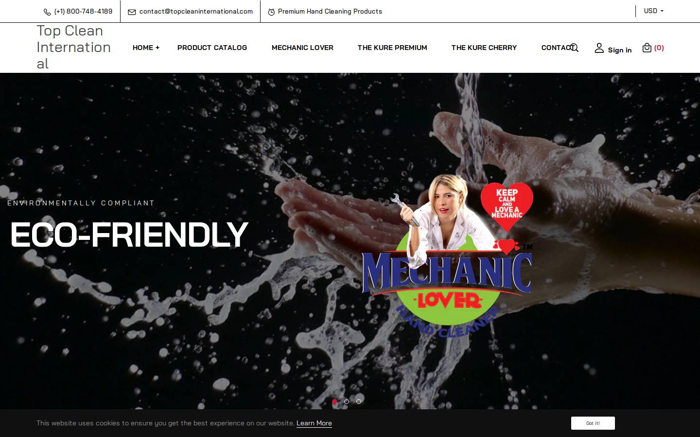 topcleaninternational.com homepage screenshot