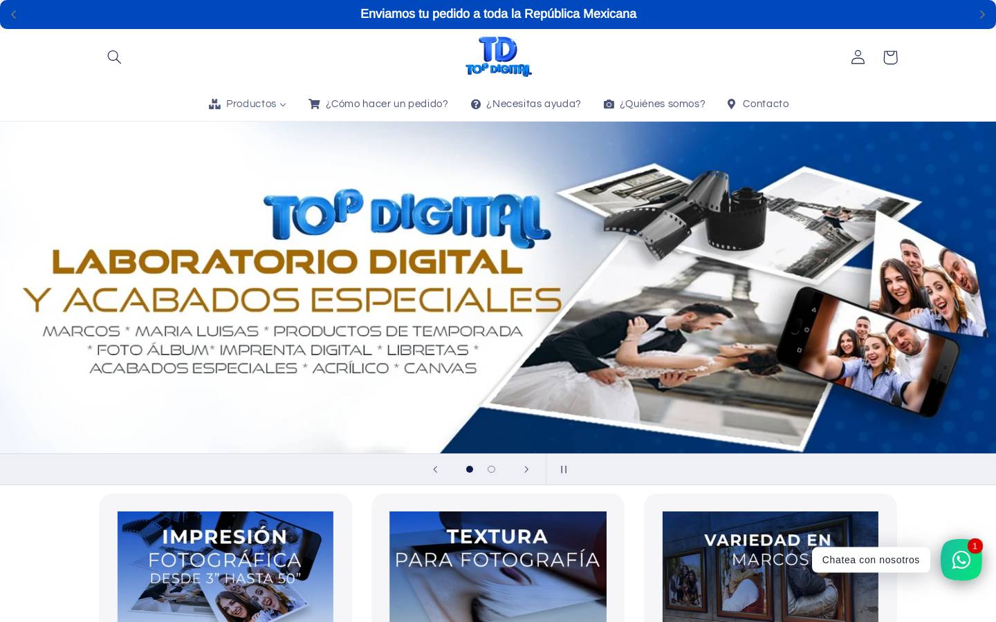 topdigitalmexico.com.mx homepage screenshot