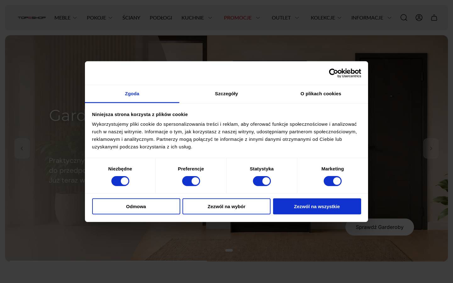 topeshop.pl homepage screenshot