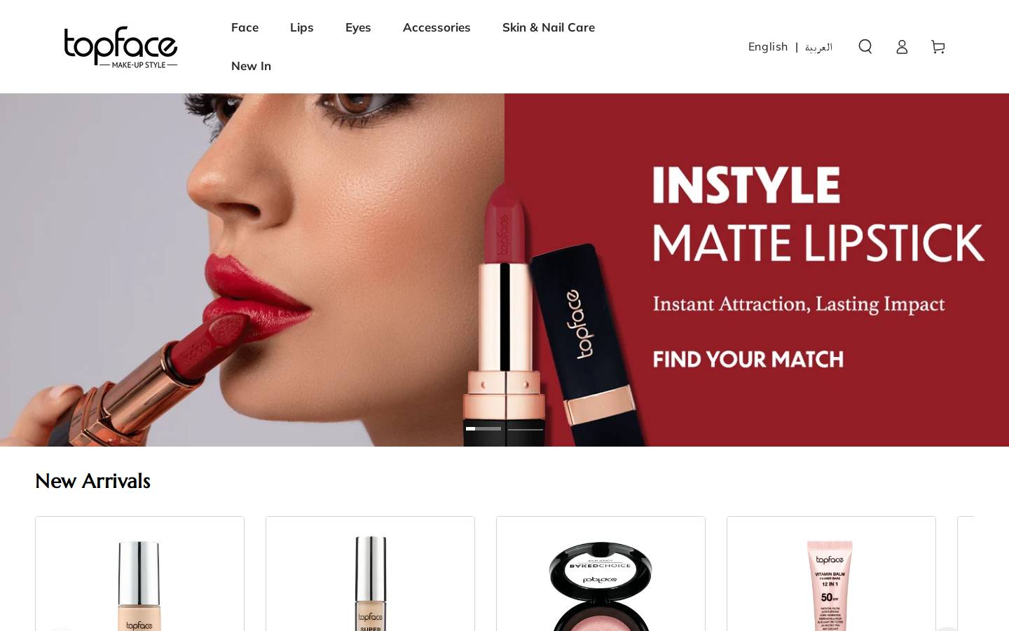 topfaceofficial.com homepage screenshot