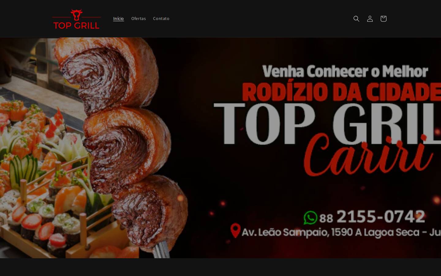 topgrillcariri.com homepage screenshot