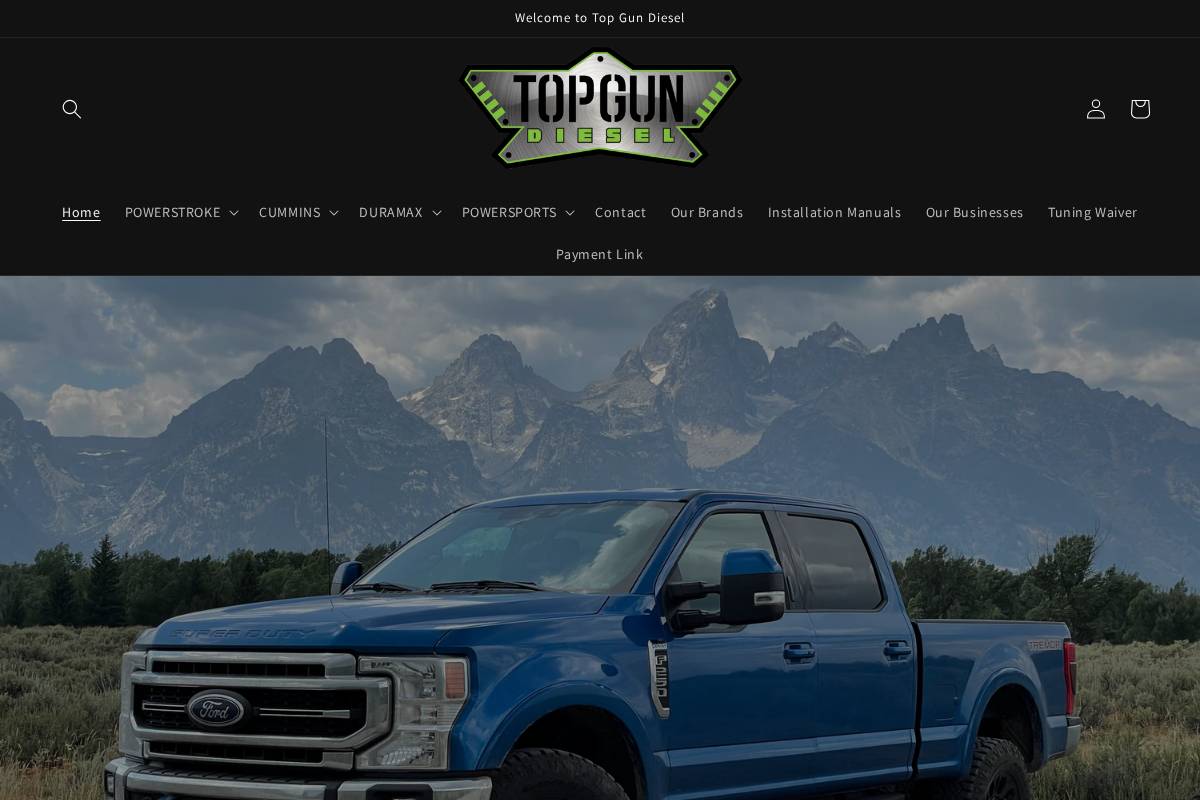topgundieselperformance.com homepage screenshot