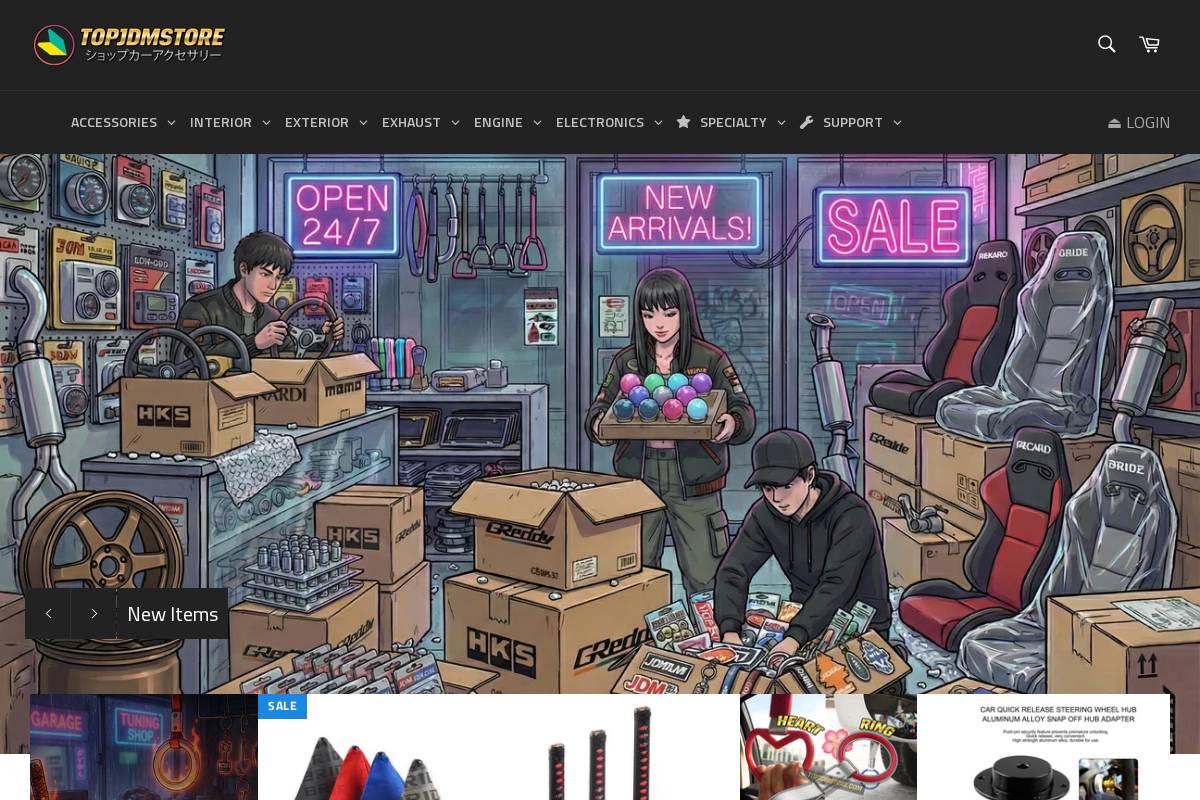 topjdmstore.com homepage screenshot