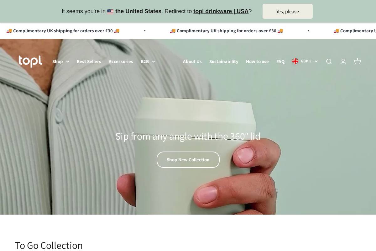 topl homepage screenshot