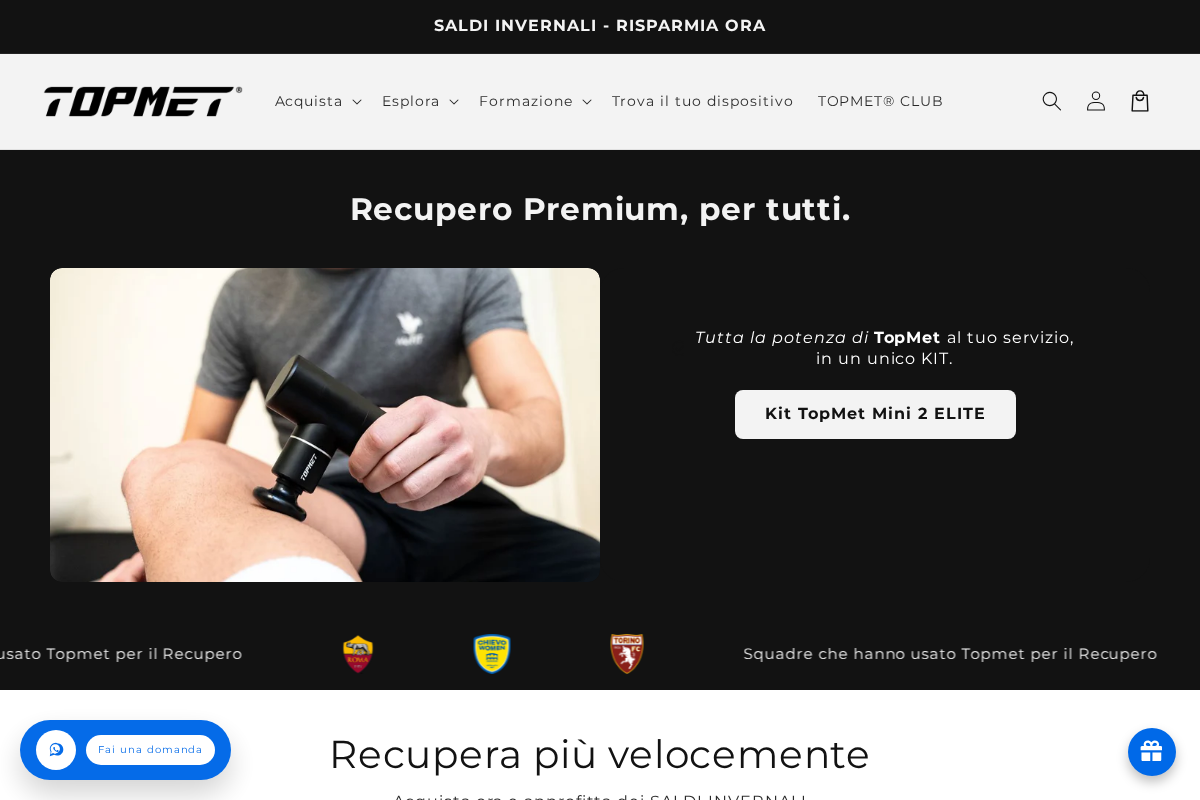 TOPMET homepage screenshot