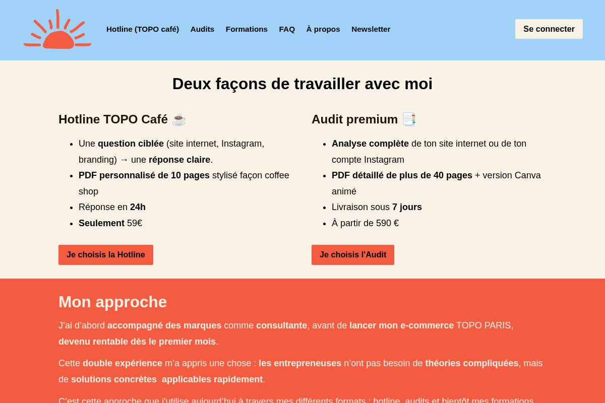 topo-paris.com homepage screenshot