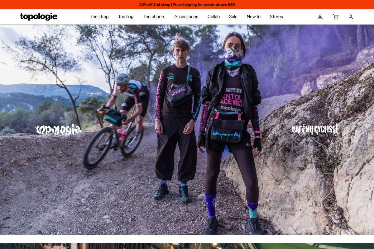Topologie homepage screenshot
