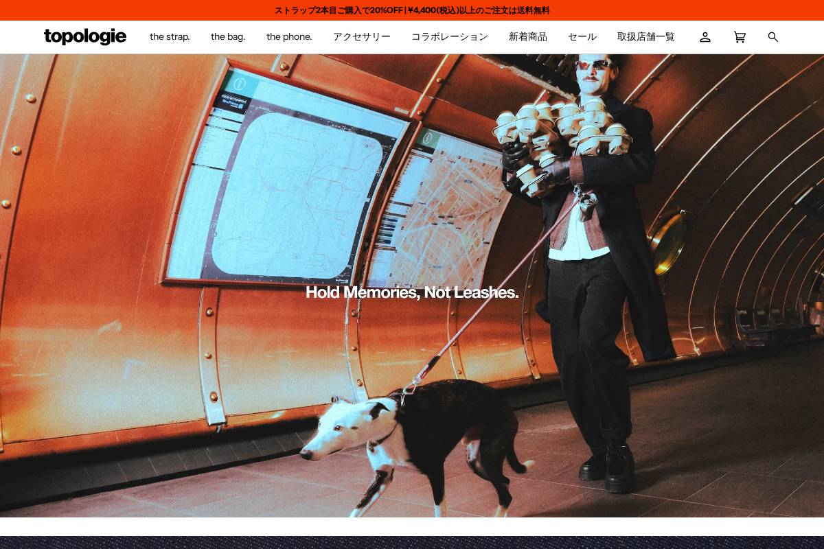 Topologie homepage screenshot