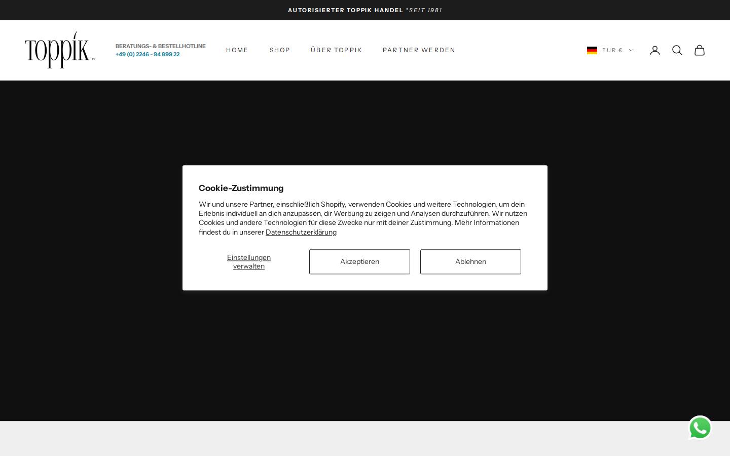 Toppik homepage screenshot