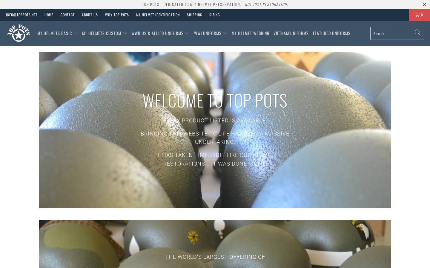 Toppots homepage screenshot